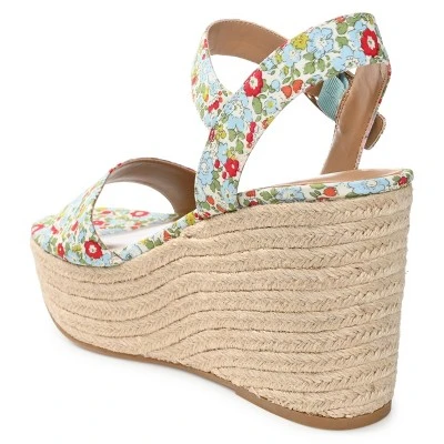 Journee Collection Womens Pearrl Tru Comfort Foam Wedge Heel Espadrille Sandals 6 Journee Collection Womens Pearrl Tru Comfort Foam Wedge Heel Espadrille Sandals - Image 6