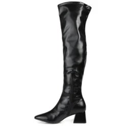 Journee Collection Womens Melika Tru Comfort Foam Wide Calf Block Heel Over The Knee Boots
