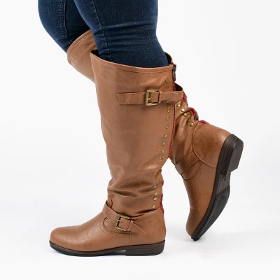 Journee Collection Wide Calf Women's Spokane Boot 8 Journee Collection Wide Calf Women's Spokane Boot - Image 8