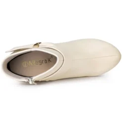 Allegra K Women's Chunky High Heels Platform Bow Decor Ankle Boots -Minnetonka Shoes Shop GUEST 48094a30 f2c8 426e bab5 a1c2c3c77693