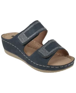GC Shoes Rea Velcro Double Band Embellished Comfort Slide Wedge Sandals -Minnetonka Shoes Shop GUEST 495858a4 c677 4aaf bb70 deaa35c82545