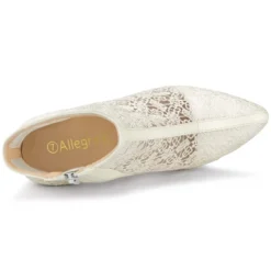 Allegra K Women's Lace Mesh Floral Embroidered Stiletto Heels Ankle Boots 11 Allegra K Women's Lace Mesh Floral Embroidered Stiletto Heels Ankle Boots -Minnetonka Shoes Shop GUEST 4c8ddfe4 8eb5 41d8 bb19 9ee8b55bb0d0