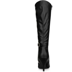 Allegra K Women's Pointy Toe Buckle Decor Side Zip Stiletto Heel Knee High Boots -Minnetonka Shoes Shop GUEST 4d379db7 2859 456a 956e d12c4ef0087d