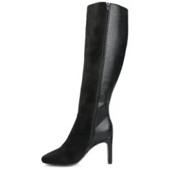 Journee Collection Womens Elisabeth Tru Comfort Foam Extra Wide Calf Block Heel Knee High Boots