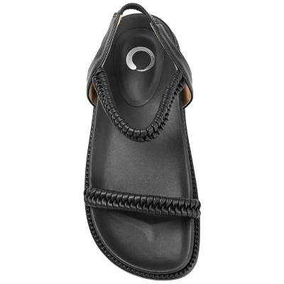 Journee Collection Womens Josee Multi Strap Flat Sandals 3 Journee Collection Womens Josee Multi Strap Flat Sandals - Image 3