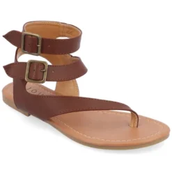 Journee Collection Womens Kyle Ankle Wrap Low Block Heel Sandals -Minnetonka Shoes Shop GUEST 550420be 8ba8 482d 867b 7e1b7d94bc86