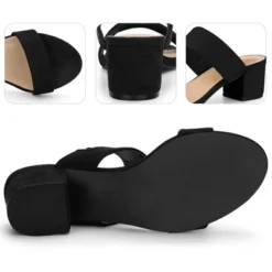 Women's Open Toe Dual Straps Block Heels Slide Sandals 9 Women's Open Toe Dual Straps Block Heels Slide Sandals -Minnetonka Shoes Shop GUEST 5546df8e 1618 4c32 b72c 9d53da6bc7b2