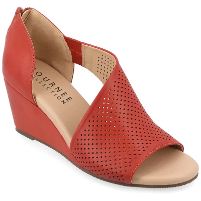 Journee Collection Womens Aretha Tru Comfort Foam Back Heel Zip Peep Toe Wedge Sandals 11 Journee Collection Womens Aretha Tru Comfort Foam Back Heel Zip Peep Toe Wedge Sandals - Image 11