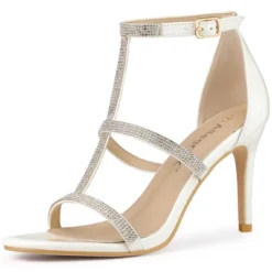 Allegra K Women's Rhinestone Ankle Strap Stiletto High Heel Sandals -Minnetonka Shoes Shop GUEST 5883d04c df48 4027 86e3 5afcc6dde813