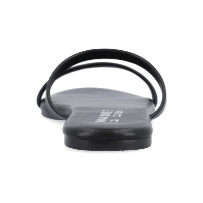 Journee Collection Womens Adyrae Tru Comfort Foam Slide Flat Sandals 2 Journee Collection Womens Adyrae Tru Comfort Foam Slide Flat Sandals - Image 2