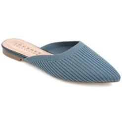 Journee Collection Womens Aniee Slip On Almond Toe Mule Flats -Minnetonka Shoes Shop GUEST 5a5a5476 7a6b 45b9 bda1 8a3f2af1fb5c