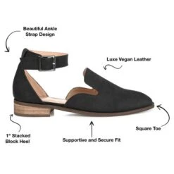 Journee Collection Womens Loreta Buckle Square Toe Loafer Flats -Minnetonka Shoes Shop GUEST 5ab623d7 a1fa 4be2 a689 6636c88e5b5e