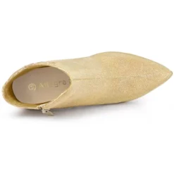 Allegra K Women's Glitter Pointed Toe Side Zip Stiletto Heel Ankle Boots 14 Allegra K Women's Glitter Pointed Toe Side Zip Stiletto Heel Ankle Boots -Minnetonka Shoes Shop GUEST 5b5b0b88 931f 49dc 9c6c 307dd84adbf9