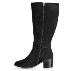 Women's Wide Fit Helen Tall Boot - Black | AVENUE -Minnetonka Shoes Shop GUEST 5d02135c 0068 450e 9c5d 6efb2803d09f