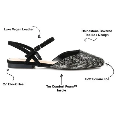 Journee Collection Womens Nysha Tru Comfort Foam Buckle Square Toe Ballet Flats 7 Journee Collection Womens Nysha Tru Comfort Foam Buckle Square Toe Ballet Flats - Image 7