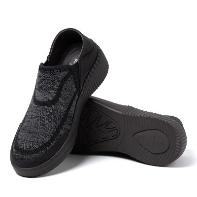 Dearfoams Women's Lee Knit Twin Gore Sneaker 2 Dearfoams Women's Lee Knit Twin Gore Sneaker - Image 2