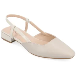 Journee Collection Womens Paislee Sling Back Block Heel Square Toe Flats -Minnetonka Shoes Shop GUEST 5dffca6b b253 4475 bdf2 85e9fea86e6b