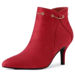 Allegra K Women's Pointed Toe Side Zip Stiletto Heel Ankle Booties -Minnetonka Shoes Shop GUEST 5ebc54d7 d7ac 496a a832 5f18b317d79b