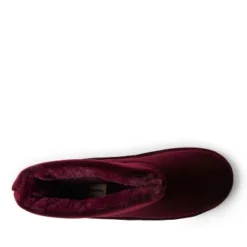 Dearfoams Women's Sara Shiny Velour Bootie Slippers -Minnetonka Shoes Shop GUEST 60a62cd6 82d4 44e4 beb2 cd641fbfe8df