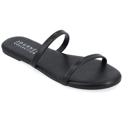 Journee Collection Womens Adyrae Tru Comfort Foam Slide Flat Sandals 9 Journee Collection Womens Adyrae Tru Comfort Foam Slide Flat Sandals - Image 9