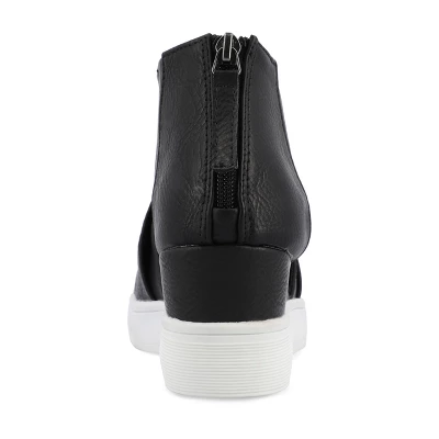 Journee Collection Womens Seena Round Toe Back Heel Zip Wedge Sneakers 2 Journee Collection Womens Seena Round Toe Back Heel Zip Wedge Sneakers - Image 2