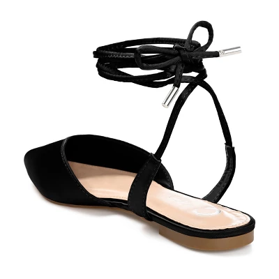 Journee Collection Womens Theia Tru Comfort Foam Tie Up Pointed Toe Ballet Flats 6 Journee Collection Womens Theia Tru Comfort Foam Tie Up Pointed Toe Ballet Flats - Image 6