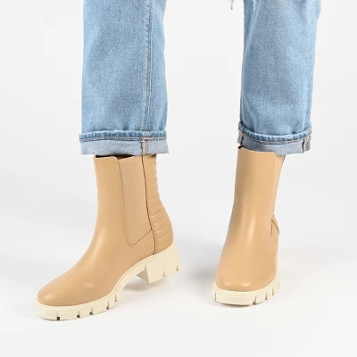 Journee Collection Womens Tatiana Round Toe Block Heel Chelsea Booties 8 Journee Collection Womens Tatiana Round Toe Block Heel Chelsea Booties - Image 8