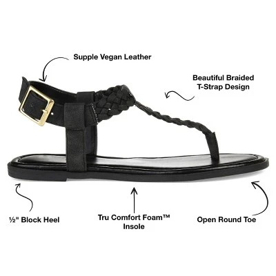 Journee Collection Womens Genevive Tru Comfort Foam Ankle Strap Flat Sandals 7 Journee Collection Womens Genevive Tru Comfort Foam Ankle Strap Flat Sandals - Image 7