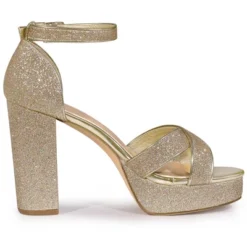 Perphy Women's Glitter Crisscross Strap Chunky Platform Heels -Minnetonka Shoes Shop GUEST 6696a7aa fea7 4a9b 95db 72d7b0a654fa