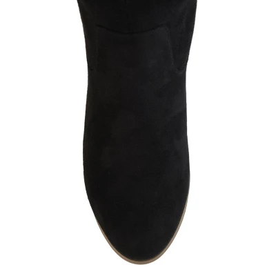 Journee Collection Womens Sanora Stacked Heel Riding Boots 3 Journee Collection Womens Sanora Stacked Heel Riding Boots - Image 3