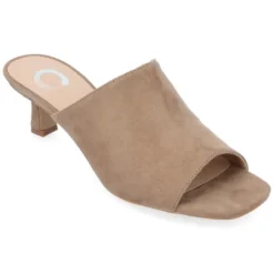 Journee Collection Womens Mercerr Slip On Open Toe Kitten Heel Pump -Minnetonka Shoes Shop GUEST 688c9527 db35 4cc5 8078 f081db280d63