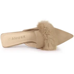 Allegra K Women's Pointed Toe Faux Fur Slip On Flat Slide Mules 10 Allegra K Women's Pointed Toe Faux Fur Slip On Flat Slide Mules -Minnetonka Shoes Shop GUEST 6aca70c7 0d1e 49a4 af83 f671f8ce9802