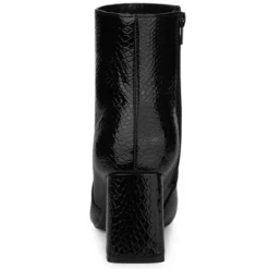 Allegra K Women's Pointed Toe Snake Print Chunky Heel Ankle Boots -Minnetonka Shoes Shop GUEST 6aeba8de 6e5a 4faf 8d92 114f8af89dc5