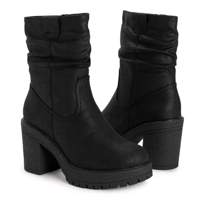 MUK LUKS Women's Riser Pop Heeled Boots 4 MUK LUKS Women's Riser Pop Heeled Boots - Image 4