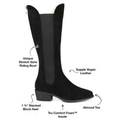Journee Collection Womens Celesst Tru Comfort Foam Wide Calf Stacked Heel Knee High Boots 17 Journee Collection Womens Celesst Tru Comfort Foam Wide Calf Stacked Heel Knee High Boots -Minnetonka Shoes Shop GUEST 71396a9c d9ee 41bb b00f 419e6b4624ce