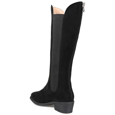 Journee Collection Womens Celesst Tru Comfort Foam Wide Calf Stacked Heel Knee High Boots 6 Journee Collection Womens Celesst Tru Comfort Foam Wide Calf Stacked Heel Knee High Boots - Image 6