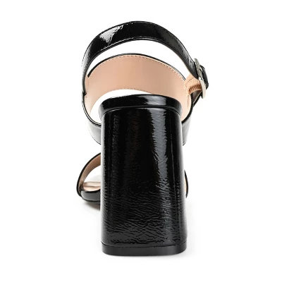 Journee Collection Womens Adras Open Square Toe Block Heel Sandals 2 Journee Collection Womens Adras Open Square Toe Block Heel Sandals - Image 2