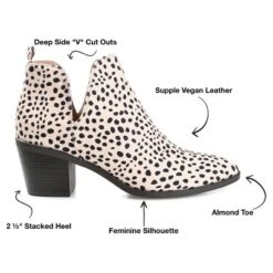 Journee Collection Womens Lola Pull On Stacked Heel Booties -Minnetonka Shoes Shop GUEST 76ad3053 9ec6 41d2 94ae 6df91caaa407