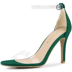 Allegra K Women's Open Toe Clear Ankle Strap Stiletto Heel Sandals -Minnetonka Shoes Shop GUEST 7949c8cd b813 4dee 9808 11e3db79c959
