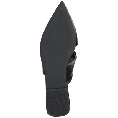 Journee Collection Womens Enniss Open Side Pointed Toe Mule Flats 4 Journee Collection Womens Enniss Open Side Pointed Toe Mule Flats - Image 4