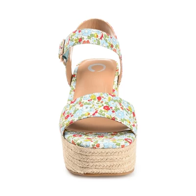 Journee Collection Womens Pearrl Tru Comfort Foam Wedge Heel Espadrille Sandals 5 Journee Collection Womens Pearrl Tru Comfort Foam Wedge Heel Espadrille Sandals - Image 5