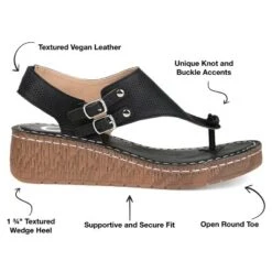 Journee Collection Womens Mckell Wedge Heel Buckle Sandals 19 Journee Collection Womens Mckell Wedge Heel Buckle Sandals -Minnetonka Shoes Shop GUEST 7e161202 3d04 4673 b4cd 1808d0006408