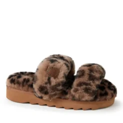 Dearfoams Women's Benalla Shearling Double Band Slide On Sawtooth Outsole -Minnetonka Shoes Shop GUEST 7efbc130 0e19 4400 ac39 65071546e2af