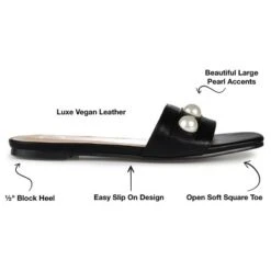 Journee Collection Womens Leonie Slide Flat Sandals -Minnetonka Shoes Shop GUEST 806d9910 3bc1 4278 ae01 b052045ccece