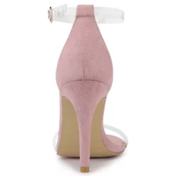 Allegra K Women's Open Toe Clear Ankle Strap Stiletto Heel Sandals -Minnetonka Shoes Shop GUEST 82aed484 7b44 42cb bceb 8c73cf47c455