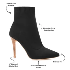 Journee Collection Womens Milyna Tru Comfort Foam Pull On Stiletto Booties -Minnetonka Shoes Shop GUEST 852228c0 1e75 4657 ae26 bb1c0197f3a4