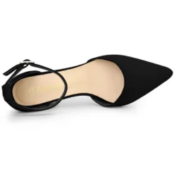 Allegra K Women's Ankle Strap Pointed Toe Block Heels Pumps -Minnetonka Shoes Shop GUEST 8884f5d1 e614 4f3e 8fcd 7b31a7b2226b