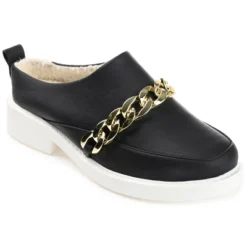 Journee Collection Womens Sheah Mules Round Toe Slip On Flats -Minnetonka Shoes Shop GUEST 88c083d5 e5c3 4a61 9657 088fe2ef96a1