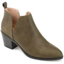 Journee Collection Womens Lola Pull On Stacked Heel Booties -Minnetonka Shoes Shop GUEST 88e65670 f8f2 4122 8fe9 9366fa2ba66d