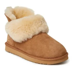 Fireside By Dearfoams Women's Perth Genuine Shearling Foldover Boot -Minnetonka Shoes Shop GUEST 89053ad4 f448 4532 82ee 97ea49313b9b